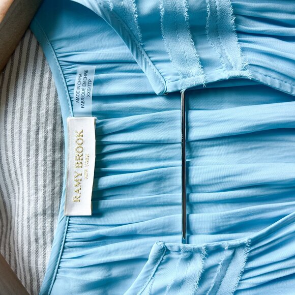 Ramy Brook Smocked Hester mini dress size XXS - Picture 4 of 5